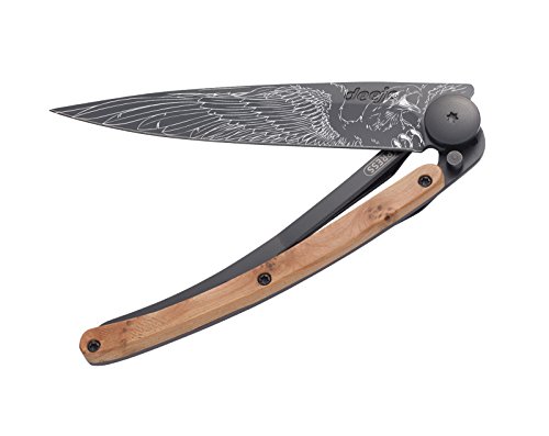 deejo DEE1GB108 Cuchillo Tascabile,Unisex - Adulto, Negro, un tamaño