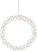 Produktbild Star LED Lichterkranz Curly Trading, Fensterlicht Weihnachten warmweiß aus Draht und Kunststoff in Chrom, Transparent, mit Kabel, Ø: 45 cm