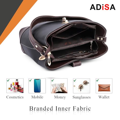 Image of ADISA Women's Girls Bucket Cross Body Bag with Sling (SL5139)