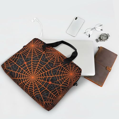 Maletín portátil para laptop 15.6 pulgadas negro y naranja miniatura 7