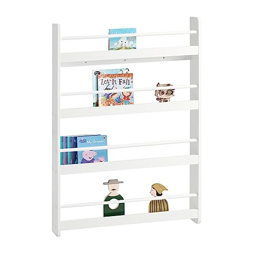 SoBuy Bibliotheque Enfant Étagère Livre Enfant 4 Niveaux Meuble Rangement Jouet Bibliothèque...