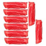 ifundom 6 Pièces Fake Meat Rolls for Hotpot Restaurants Realistic Food Props Meat Substit...