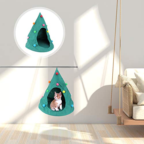Valicclud — Cama de caverna de árvore de Natal para gatos e gatos