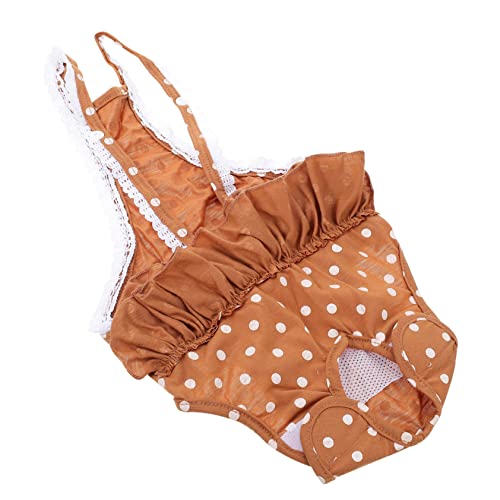 iplusmile 1Pc Pañales para L Calzoncillos Tamaño Algodón Perro Suministros Menstruales Lavable Mascotas Ropa Interior Mono Transpirable Tirantes Pantalón Ajustable Pantalones Pañal Femenino