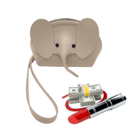 Portafogli a forma di elefante portafogli porta carte di credito portafoglio donna pelle PU motivo animali con