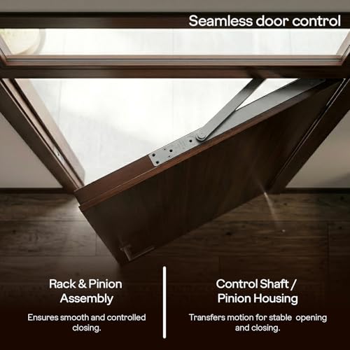 Image of Godrej Door Closer | Concealed Door Closer | Adjustable Power Size 4 | Door Weight Capacity: Upto 85kg | Max Door Width: 1100mm | Hidden Hydraulic in-Door Door Closer | Aluminium Body | 3 Yr Warranty