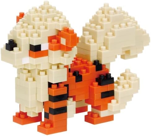 BANDAI nanoblock Arcanine, Kit detallado de construcción en Minia...