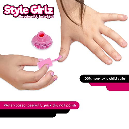 Style Girlz Nagellack-Sets für Mädchen - Einhorn Schminkkoffer mit 20 Nagellackfarben & Zubehör - Make-up-Sets für… – Bild 5