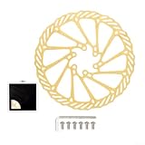 Disco freno per mountain bike in acciaio inox, dimensioni 160 mm e 180 mm per prestazioni migliorate (HS1 180 mm oro)