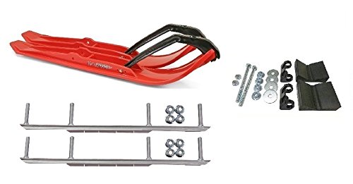 C&A Pro Red XPT Snowmobile Skis w/ 7.5