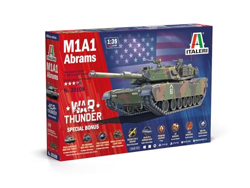 Italeri 35108 M1A1 Abrams War Thunder Edition, in 1:35 scale, plastic model / assembly model