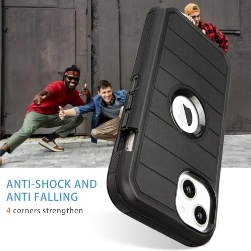 Phone Case for iPhone 15 Defender, Rugged Full-Body, Black by Generic - Used condition - Image 4
