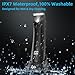 INVJOY Manscape Body Trimmer for Men, Waterproof Electric Razor/Shavers with Dual-Head for Facial, Pubic & Groin Hair Grooming, Ceramic & Foil Blades Hair Trimmer with LED - Birthday Gift for Him Dad