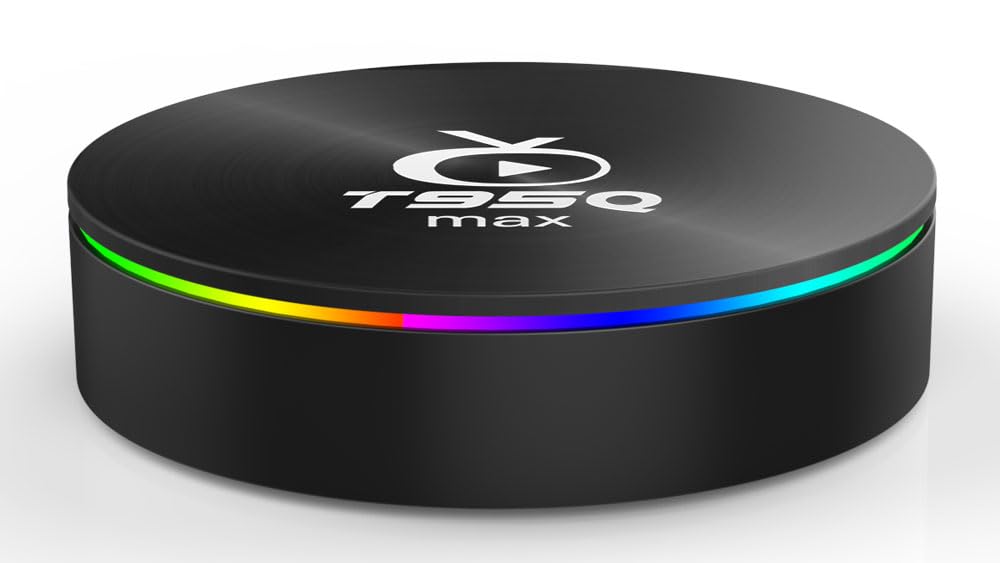 Android 9.0 TV Box T95Q max Amlogic S905X3 con 4GB RAM 32GB ROM 4K Ultra HD H.265 Dual Band WiFi BT 4.0 Media Box 2.4/5Ghz WiFi 100M LAN