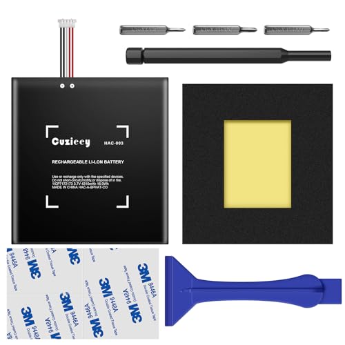 Battery Replacement for Nintendo Switch – Upgrade HAC 003 Battery Pack Compatible for Nintendo Switch 2017 Game Console HAC 001-4310mAh Battery for Switch OLED with Installation Tools Kit