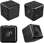 4K High Resolution Mini Portable Camera Smart Security Camera Night Vision Motion Detection with WiFi Hotspot Magnetic Design Base Bracket for Home Security Outdoor Exercising Kids Monitoring Pets