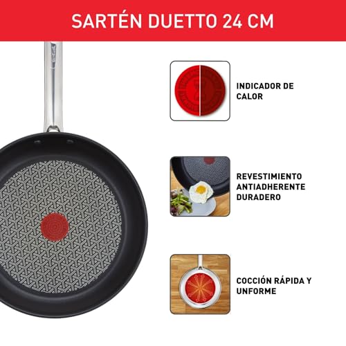Miniatura 3 de Tefal Duetto - Sartén 24 cm, Acero inoxidable