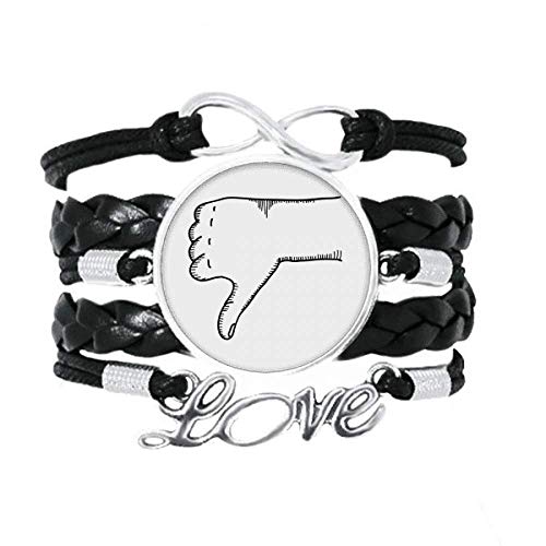 Bracelet à tricoter en cuir torsadé motif de tracé bijou fait main tresse homme femme