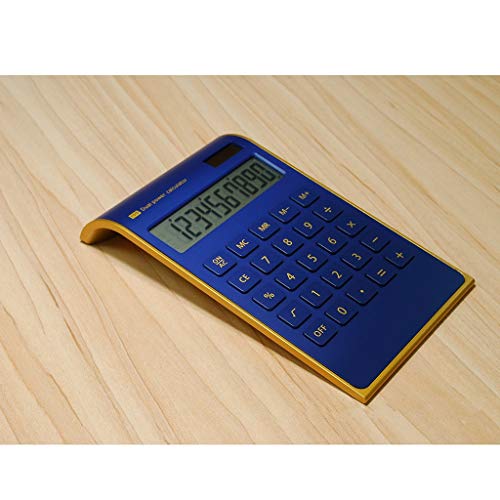 Calculadora Solar Calculadora Marco del Oro Ultra-Delgada computadora de Oficina aritmética calculadora...