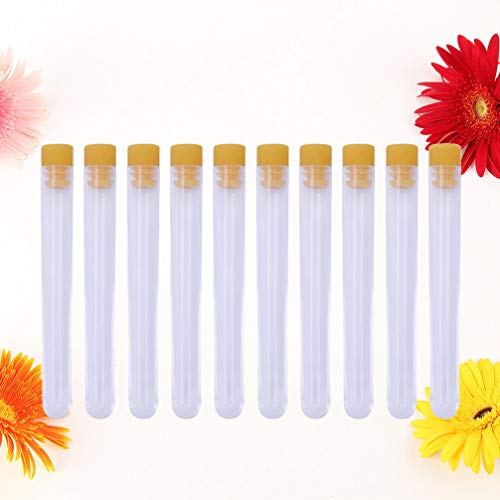 10Pcs Transparent Cross-Stitch Needle Tube Sewing Needle Dispenser Organizer Plastic Storage Bottle With Colored Cap Needle Case,Sewing Needle Holder(65#) #TOP4