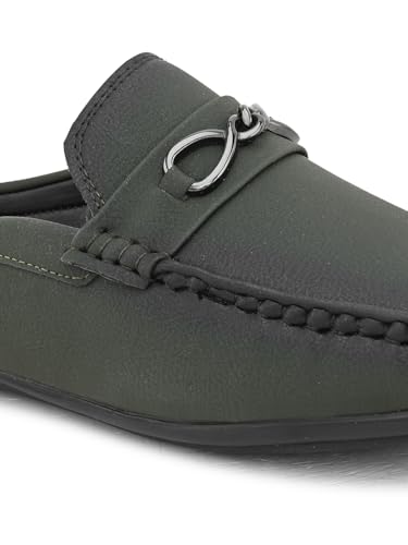 Image of SIR CORBETT Leather Back Open Loafers Shoes for Men (Size 6 to 13)