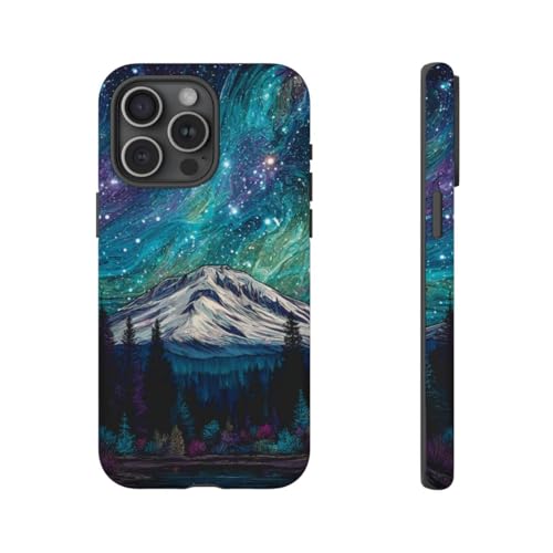 Coque iPhone 15 Pro Max rigide mate bleu ciel nocturne