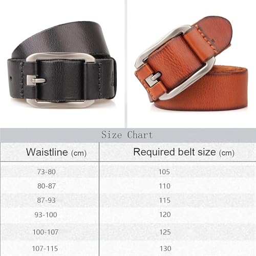 Vintage Formal Men'S Belt, Cowhide Lengthened Pin Buckle Genuine Leather Suitable for Casual Business Use Gift2