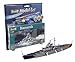 Revell 65802 Modellbausatz Schiff 1:1200 - Bismarck im Maßstab 1:1200, Level 4, originalgetreue Nachbildung mit vielen Details, Model Set mit Basiszubehör, 65802