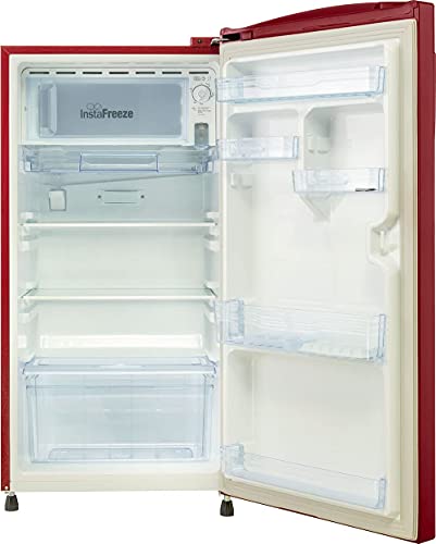 Image of Lloyd Llyod Havells 200 L 2 Star Direct Cool Standard Single Door Refrigerator (Gldc212Sbwt2Pb, Begonia Wine)