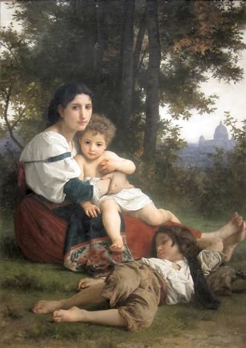 Tableau Toile Compassion Bouguereau 60x90cm SERENDIPITP Affiche Art
