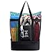 Produktbild Spirit Light Mesh Beach Bag mit Kühltasche, Leicht Wasserdicht Tragetaschen für Strand Schwimmbad Camping Picknick Gym Sport Reisen  Große und Praktische Mesh Beach Tote für Frauen