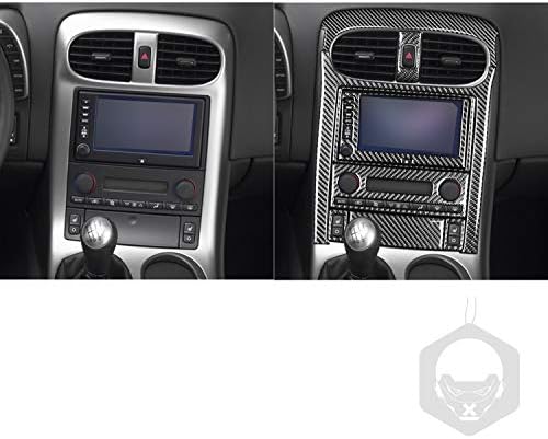 For Chevrolet Corvette C6 2005 2006 2007 Only Left Kit Central Control Panel Frame Outside Console Panel Surround Interior Stickers RRX Carbon Fiber Accessories With Emergency Light Trim (kit a)