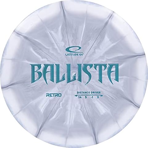 Latitude 64 Retro Burst Ballista Disc Golf Driver | Maximum Distance Frisbee Golf Driver | Stable Golf Disc | Stamp Colors Will Vary (Gray) Cover
