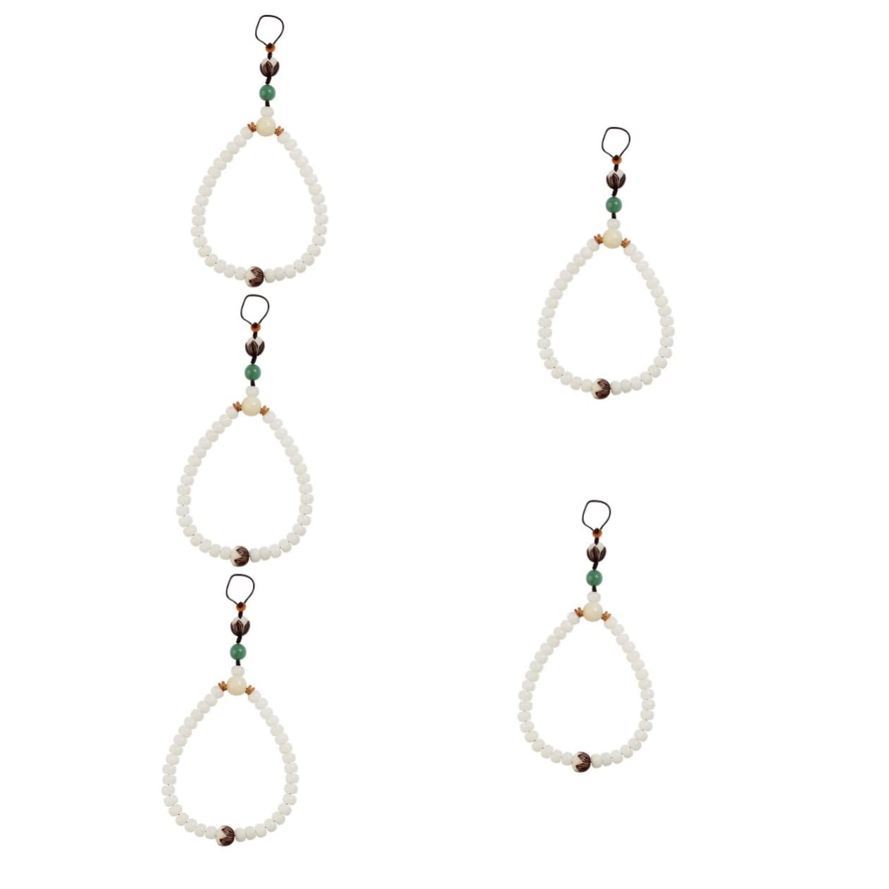 Bodhi Handy Kette mit Perlen Verstellbar Abnehmbar Stilvolle Telefon Tragekette für Schlüssel Verlust Handyband für Frauen Chinese Style Design