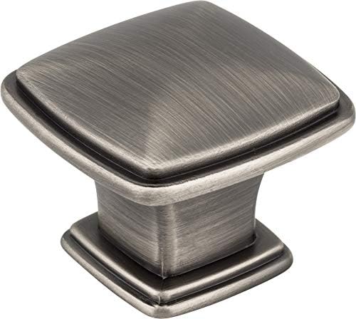 Jeffrey Alexander 1091BNBDL Knob Milan 1 Collection, Brushed Pewter