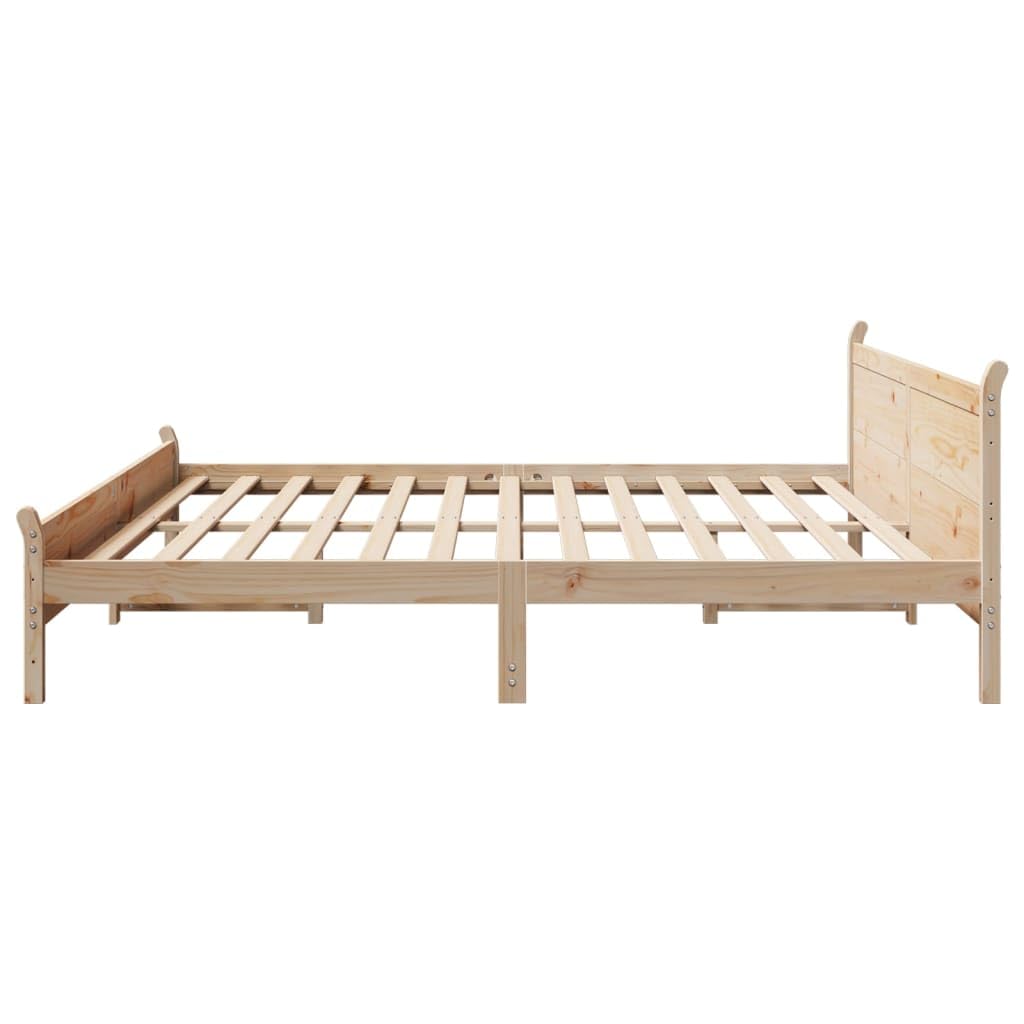 Furniture Item Home Bettgestell ohne Matratze 180x200 cm Super King Massivholz Kiefer Möbel