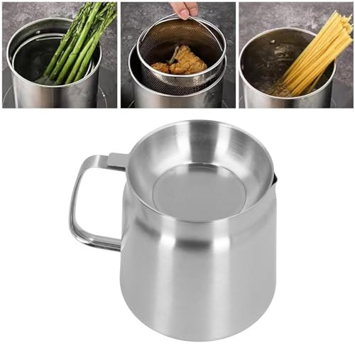 Miniatura 3 de Yunir Olla De Filtro De Aceite De Acero Inoxidable 304, Separador De Residuos De Aceite Con Cubierta De Filtro, Recipiente De Filtro De Aceite De Gran Capacidad, Contenedor De Grasa De