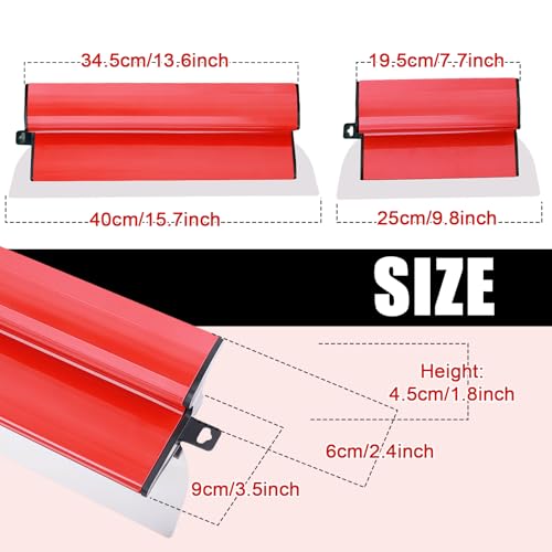 GAESHOW 25 cm + 40 cm Acier Inoxydable Couteau a Enduire Spatule Enduit Set – vue 2