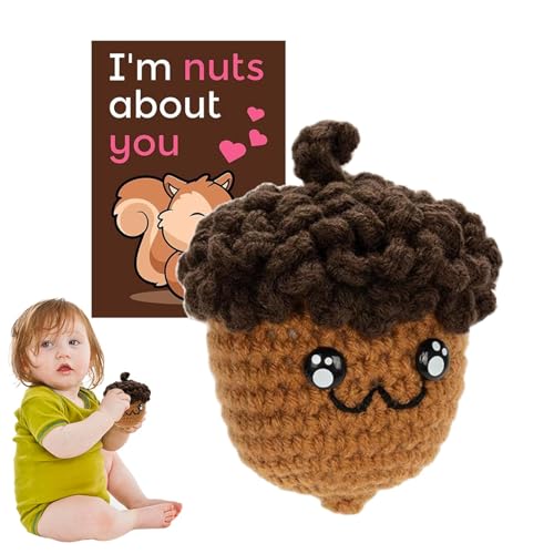 APARACIÓN DE APOYA ACORNEA Anterior, Linda Bellota de Punto de Peluche | Decoración de Juguetes de animación de Lana - Adorable Juguete de Tejer de Crochet para Mujeres colega colega Amigos APARACIÓN DE APOYA ACORNEA Anterior, Linda Bellota de Punto de Peluche | Decoración de Juguetes de animación de Lana - Adorable Juguete de Tejer de Crochet para Mujeres colega colega Amigos