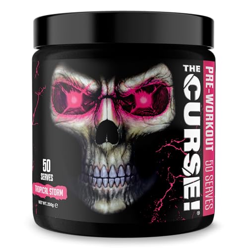JNX Sports The Curse! Pre-Workout Powder Tropical Storm 250g | Energy Focus & Endurance Booster | Beta-Alanine Creatine L-Citrulline Caffeine