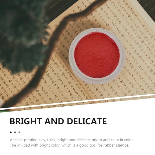 Almohadilla de tinta roja para caligrafía estampado de sellos y pintura tradicional china 8