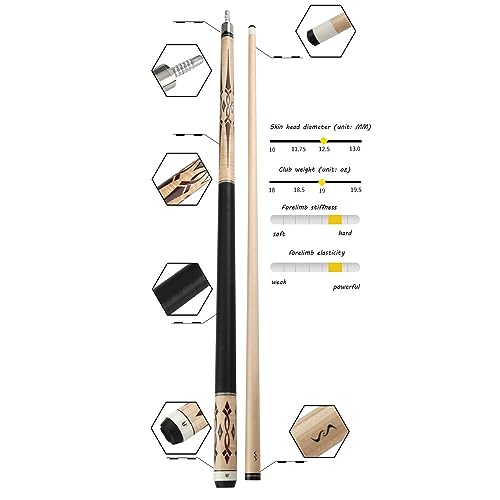 Taco profesional para pool 147 cm con punta de 12.5 mm miniatura 5