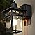 Dusk to Dawn Outdoor Lights with GFCI Outlet Sensor Outside Exterior Porch Wall Light Fixture, Anti-rust Wall Mount Lantern,Waterproof Wall Sconce,Outside Lights for House Front Door,Bulb not Included