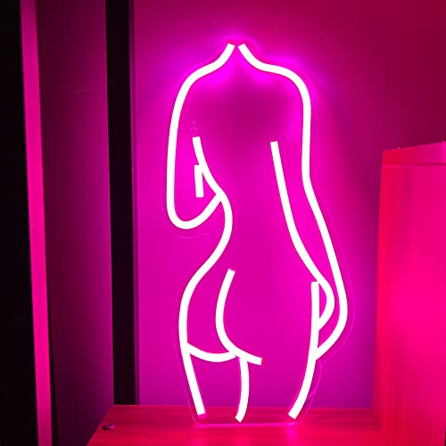 Lady Neon Sign Led Night Lights Wall Decor Pink Usb Acrylic Connected Decorative Sign For Bedroom Man Cave Room Bar Pub Store Club Garage Home Party #TOP6