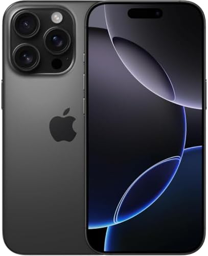 Apple iPhone 16 Pro, 128GB, Black Titanium - Unlocked (Renewed) - 1