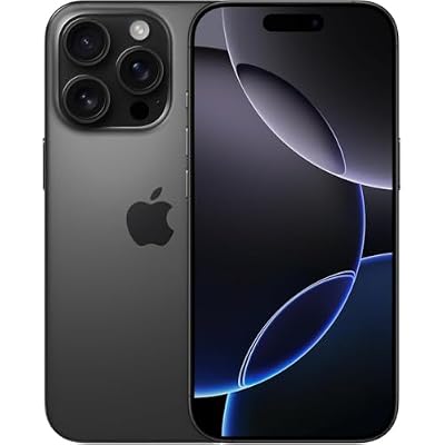 Apple iPhone 16 Pro, US Version, 128GB, Black Titanium - Unlocked (Renewed Premium)