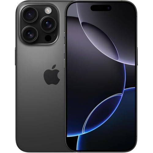 Apple iPhone 16 Pro, 128GB, Black Titanium - Locked to T-Mobile (Renewed) by Apple - Used condition - US$555.40