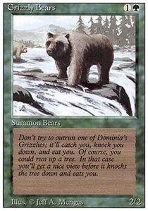 Magic The Gathering - Grizzly Bears - 3rd Edition/Revised