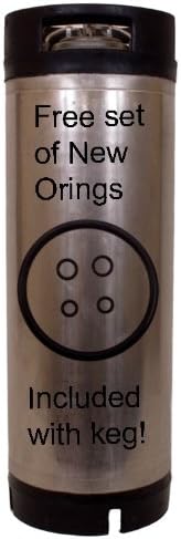 5 Gallon Keg. Ball Lock, Free Set of O-Rings