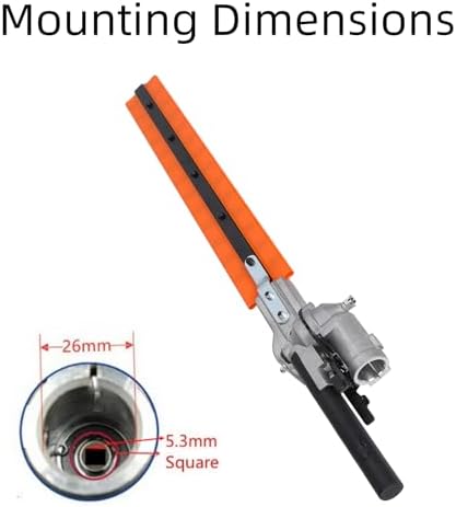 Hedge Trimmer, 26mm Hedge Trimmer Blade Attachment Replacement Parts for Brush Cutters Garden Trimmers,Double-Edged Design